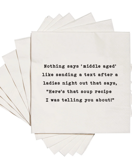 Middle Aged - Party Napkins
