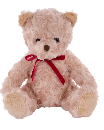 8.5"W x 9"H Faux Fur Sitting Bear