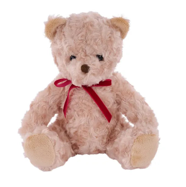 8.5"W x 9"H Faux Fur Sitting Bear