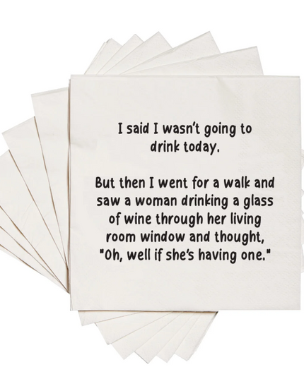 Stop Drinking - Party Napkins