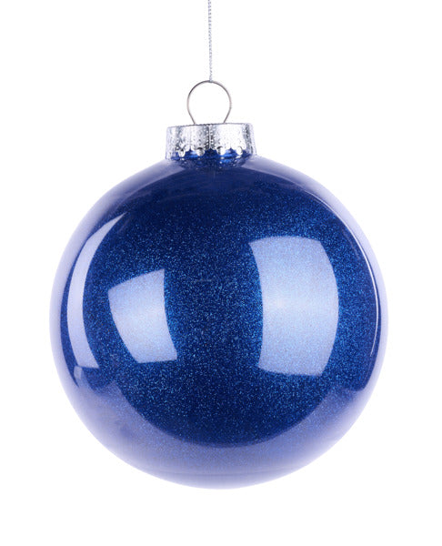 150MM GLITTER LOOK ORNAMENT ROYAL BLUE image 0