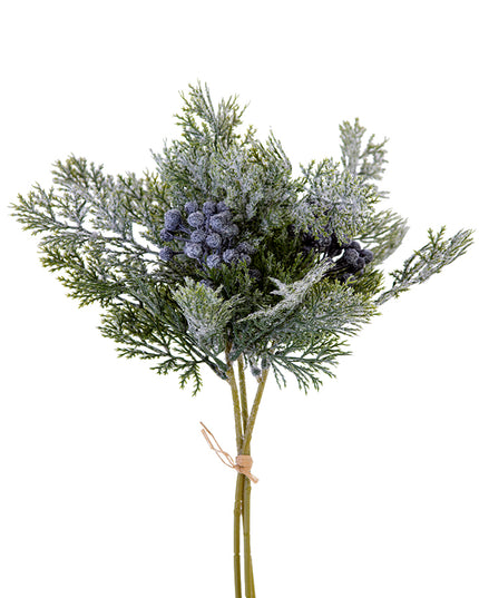 15" Juniper Berry Bundle Green White