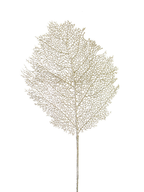 36" Glitter Coral Spray Champagne