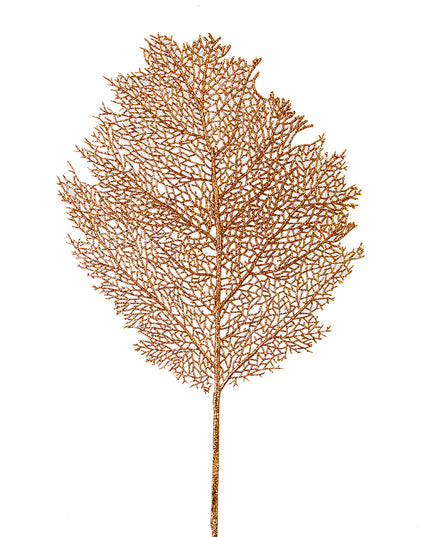 36" Glitter Coral Spray Gold