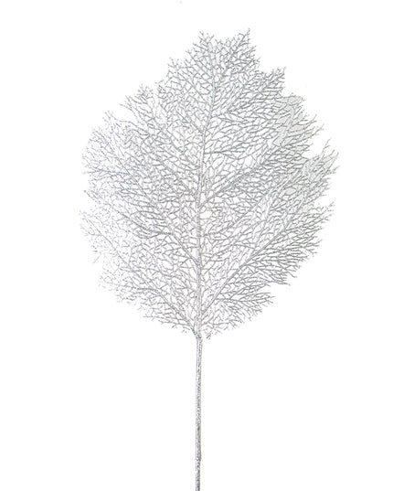 36" Glitter Coral Spray Silver