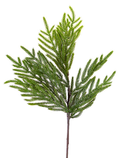 36" Fir Pine Branch Green With Light Ice