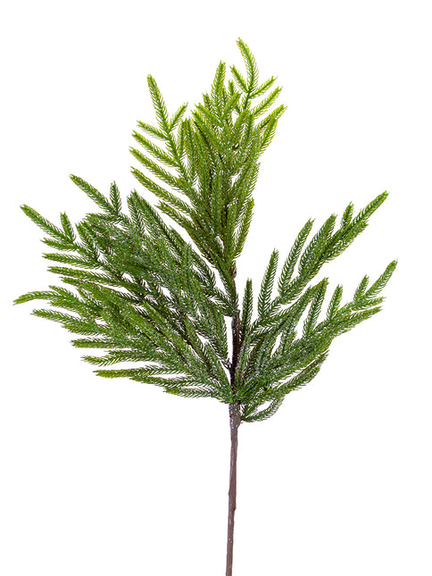 36" Fir Pine Branch Green With Light Ice