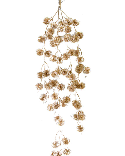30" Shiny Allium Vine Champagne