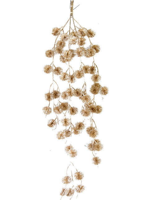 30" Shiny Allium Vine Champagne