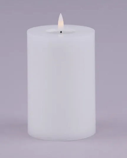 6"H x 4"Dia Flameless Melted-Look Candle