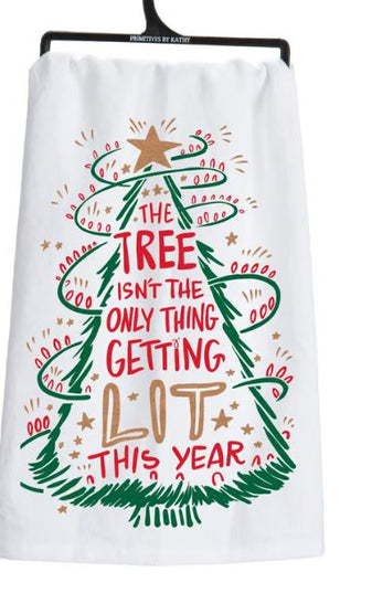 Kitchen Towel Getting Lit