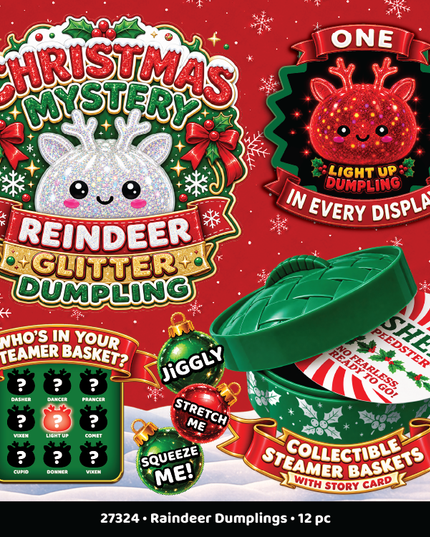 Fun Doh Christmas Mystery Reindeer Dumpling Squishy Toy
