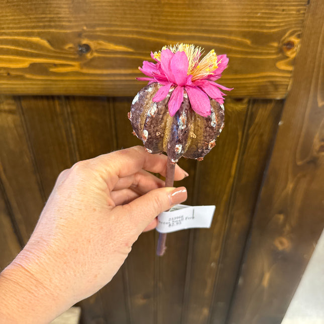 Faux Blooming Cactus Stems