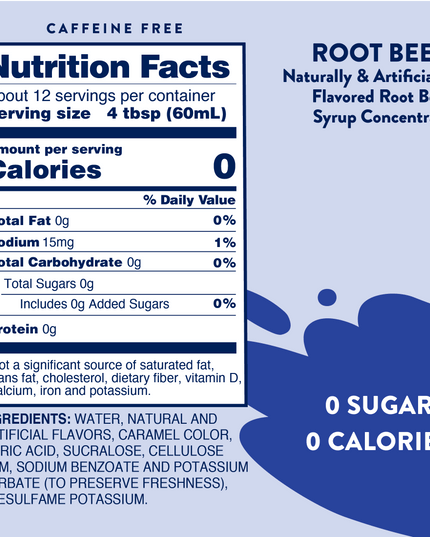 Sugar Free Root Beer Float Syrup