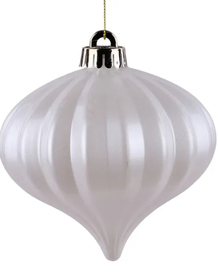 120mm Pearl Vertical Stripe Onion Ornament