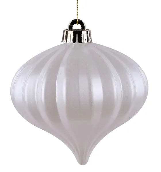 120mm Pearl Vertical Stripe Onion Ornament