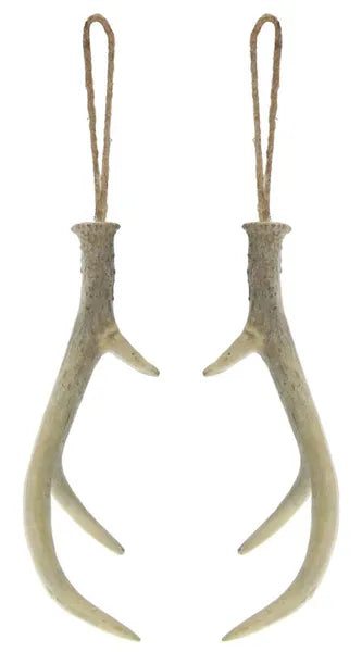 10"H Antler Orn W/Jute Hanger