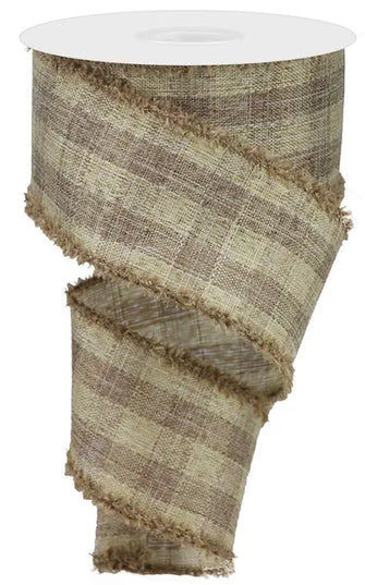 2.5" x 10yd Woven Royal Burlap Check/Drift