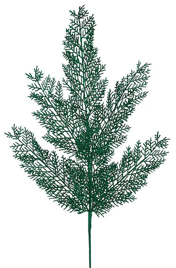 29" Glitter Fern Spray
