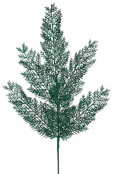 29" Glitter Fern Spray