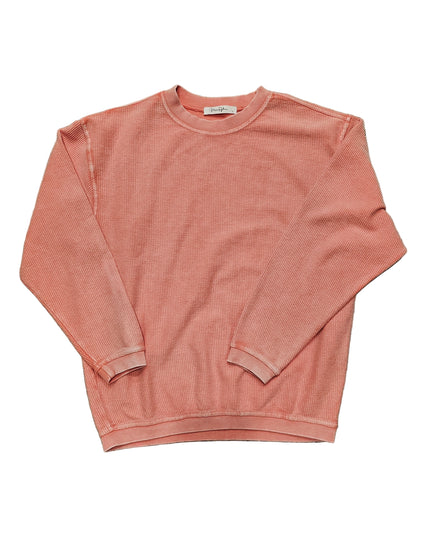 Luxe Corded Sweatshirt- Dewberry image 0