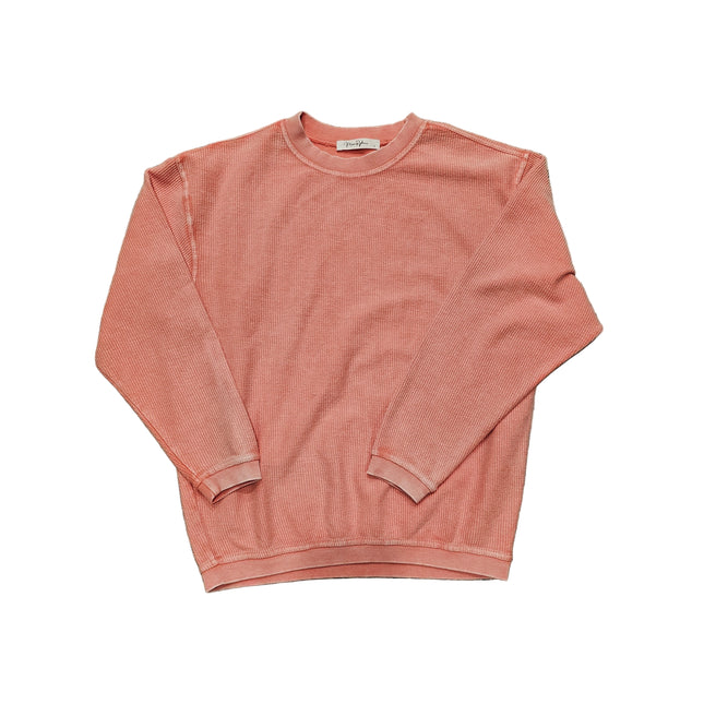 Luxe Corded Sweatshirt- Dewberry image 0