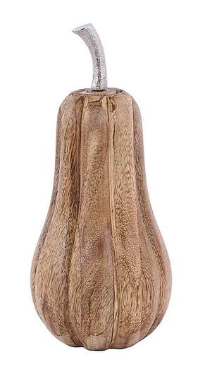 Mango Wood Gourd W/Stem