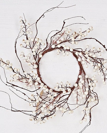 White Snowberry Wreath