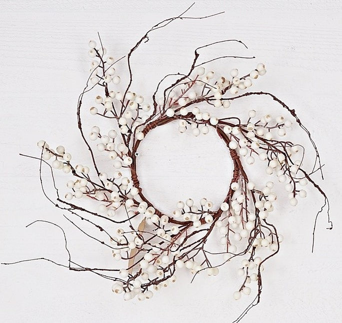 White Snowberry Wreath