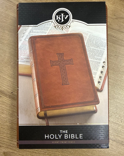 Faux Leather Bible Brown