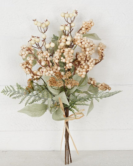 16" Beige Berry Bouquet
