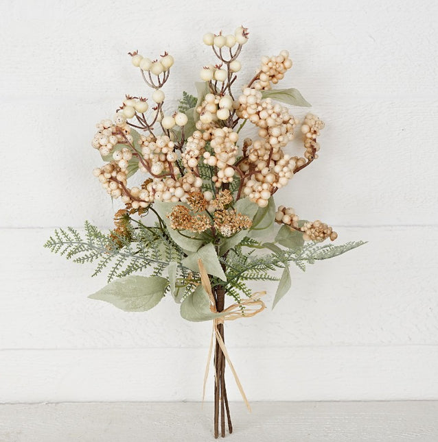 16" Beige Berry Bouquet