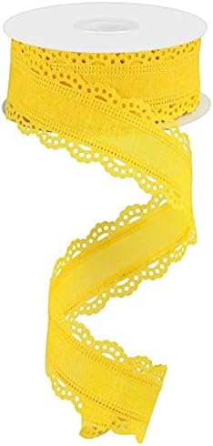 Scalloped Edge Royal Burlap Ribbon