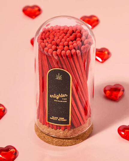 Corked Glass Dome with Matches