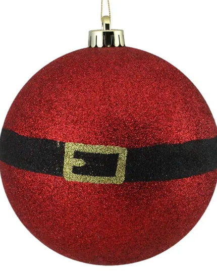150Mm Glitter Santa Belt Buckle Ball