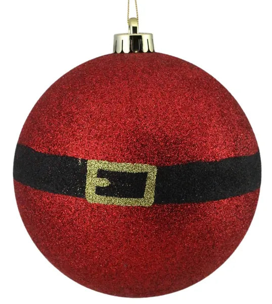 150Mm Glitter Santa Belt Buckle Ball