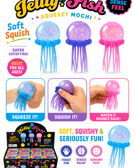 Jelly Fish Squeezy Squeezy - Mystery Color