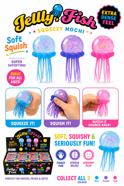 Jelly Fish Squeezy Squeezy - Mystery Color