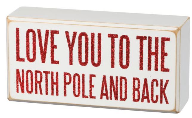 North Pole Box Sign