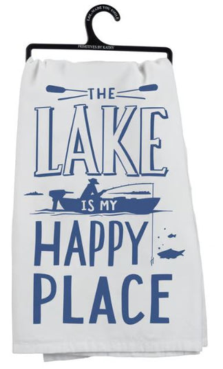 Lake Is My Happy Place Kitchen Towel
