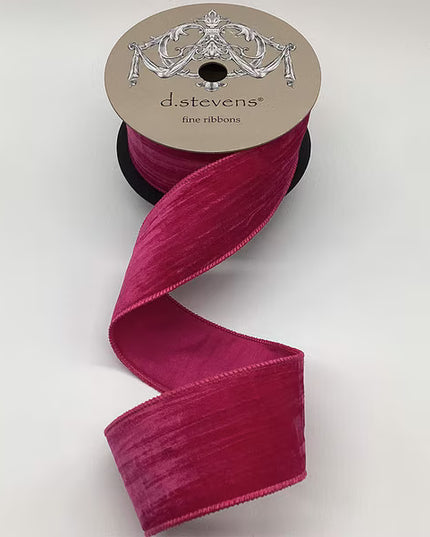 2.5" x 10yds velvet vintage chic satin back