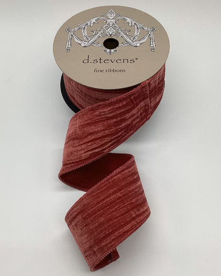 2.5" x 10yds velvet vintage chic satin back