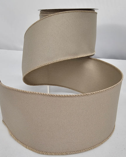 2.5"x10Y Khaki Ribbon image 0