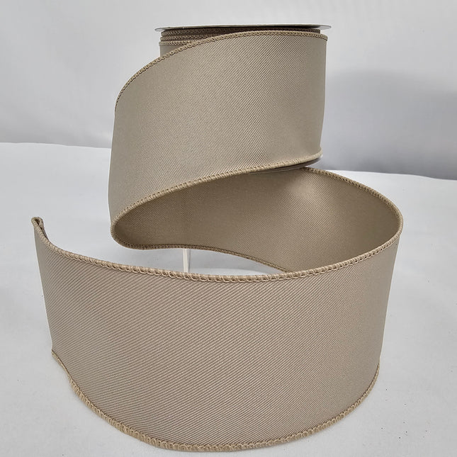 2.5"x10Y Khaki Ribbon image 0