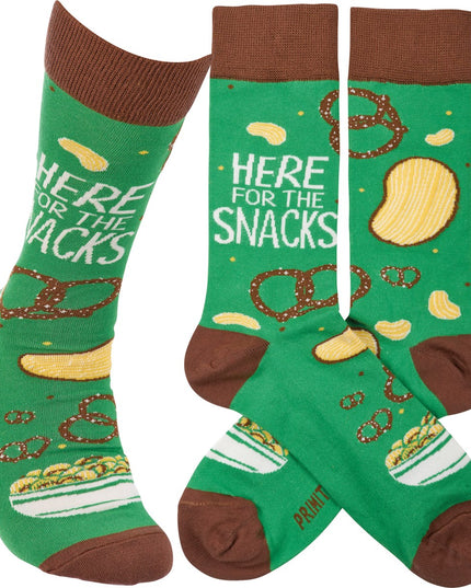 Here For The Snacks Socks image 0