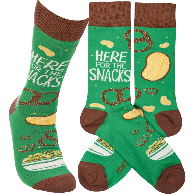 Here For The Snacks Socks image 0