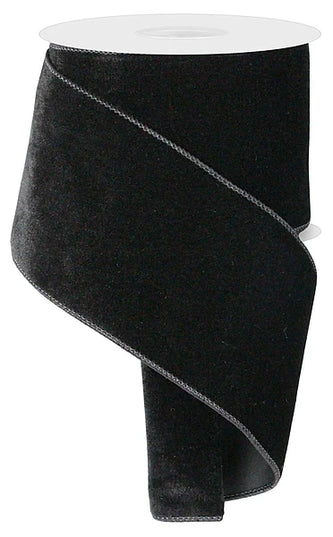 4" x 10yd Deluxe Velvet/Satin Backing (Assorted Colors)
