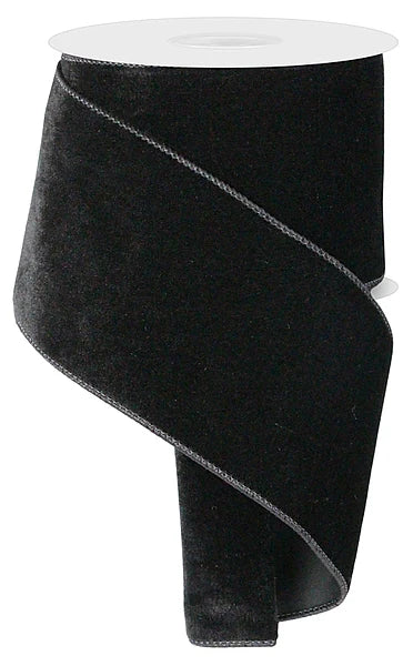 4" x 10yd Deluxe Velvet/Satin Backing (Assorted Colors)