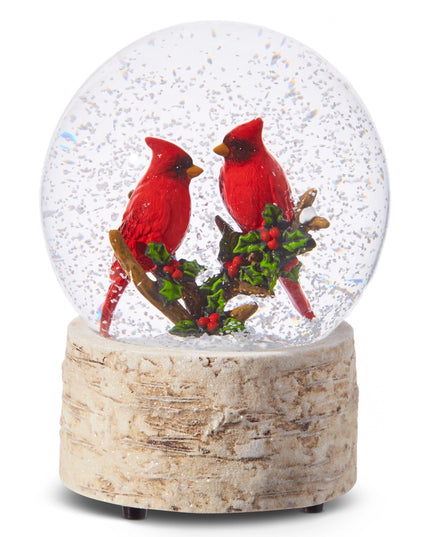 6.5" Cardinal Musical Water Globe