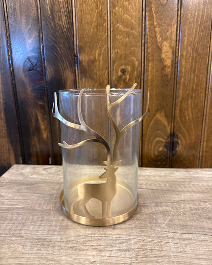 Gold Deer Candle Holder
